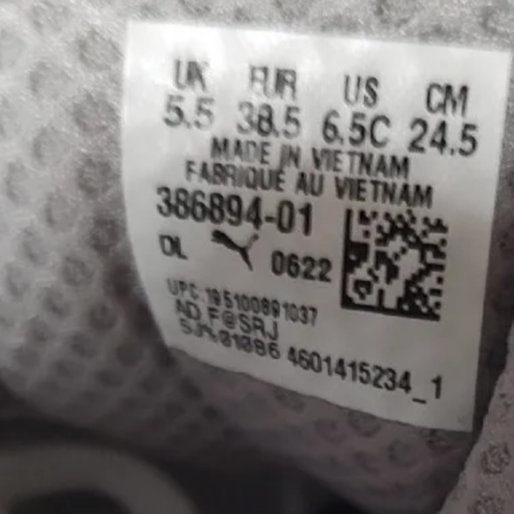 RS-X Jr Parisian White Blue Red 386894-01 Size 6.5c (Big Kid) / 8 Women's No Box - Picture 6 of 9